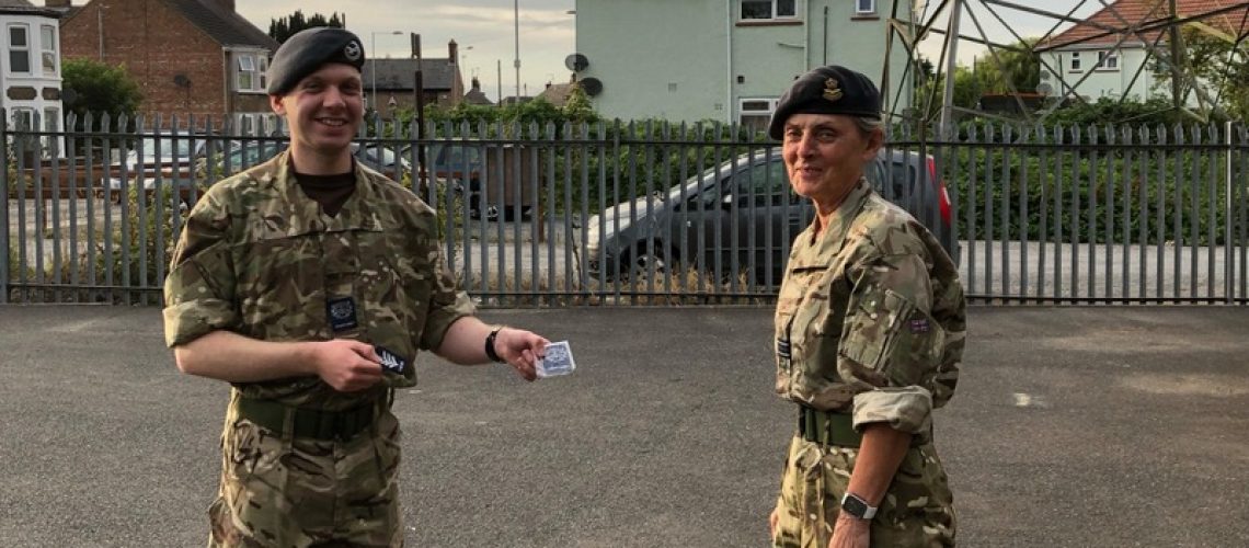 CWO White receives his promotion